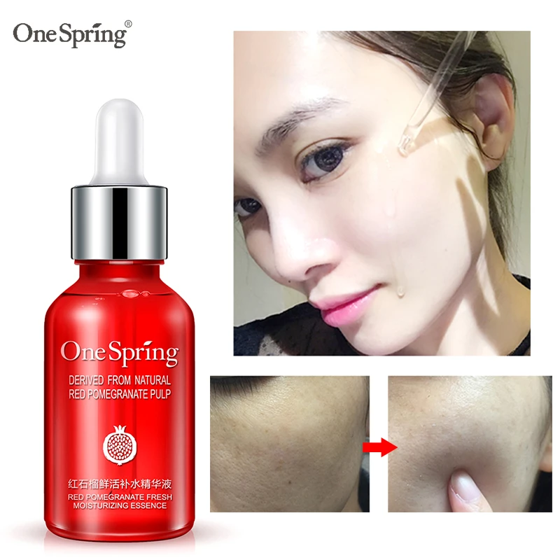 

One spring essence red pomegranate serum face cream whitening moisturizing remove dark spots derum liquid tights serum