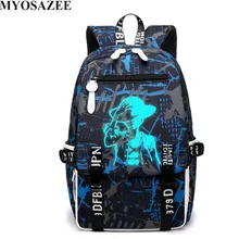 Ledani New Design One Piece Backpacks Luminous 4 Colors School Bags Canvas Printing For Teenagers Backpack myosazee brand new design one piece backpacks luminous 4 colors school bags canvas printing for teenagers backpack male bag