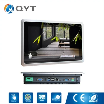 

2019 NEW IP65 embedded industrial fanless 10 inch touch screen all in one panel pc windows/Linux