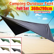 Водонепроницаемый тентовая тень пляжное укрытие от солнца брезент ультралегкий УФ садовый тент навес Зонт Открытый Кемпинг гамак дождь муха