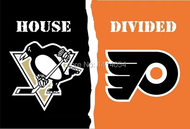 pittsburgh penguins vs philadelphia flyers flag 150x90cm nhl 3x5ft