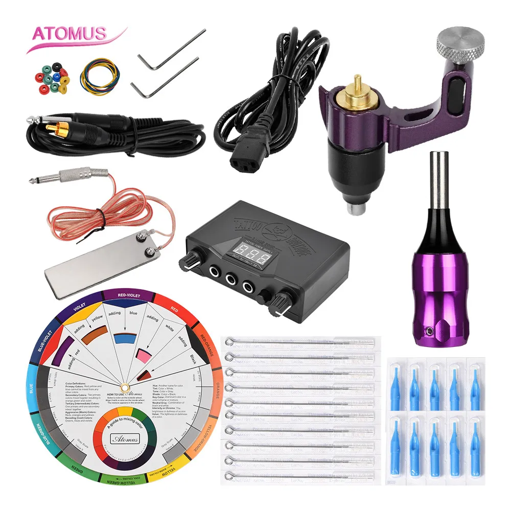 

Rotary Tattoo Pen Professional Set Kit Tatuagem Machine Tatoo Maquillaje Permanente Principiante Maquina De Tatuaje Nueva Llega