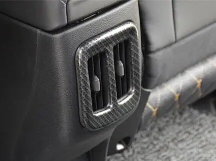 

for Jeep Compass 2017 2018 ABS Matte and Carbon fibre Car Back Rear Air Condition outlet Vent frame cover trim Car Accessories
