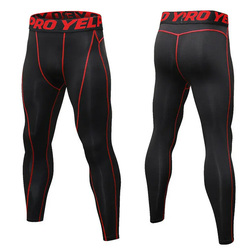 Hirigin мужские спортивные длинные штаны для спортзала компрессионные для бега тренировки под колготки базовый слой