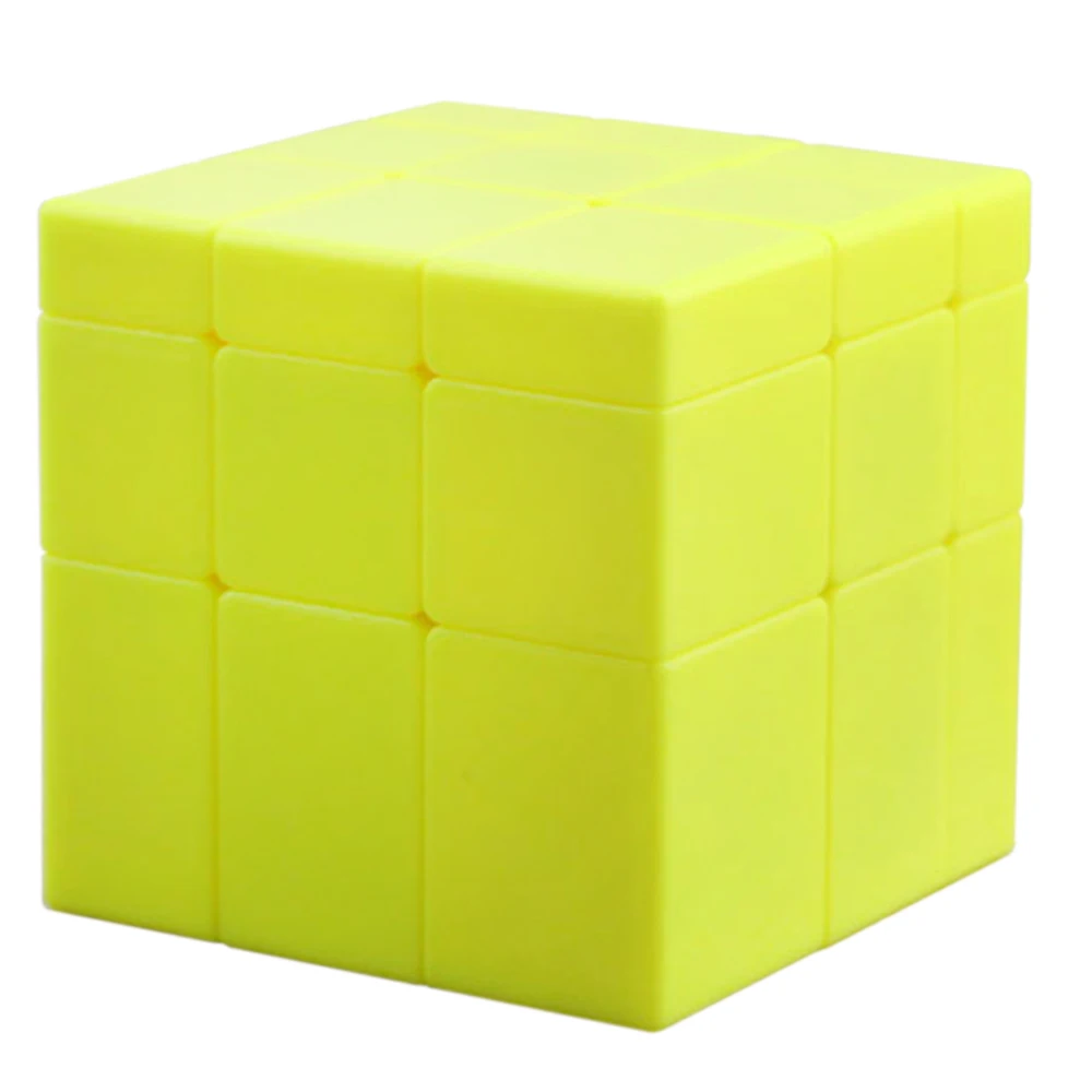 Скоростной зеркальный куб 3x3x3 QiYi's Puzzle Toy для мальчиков 3 слоя s Magic Cube 3*3*3 57 мм скоростной Cubo Megico трехслойный желтый