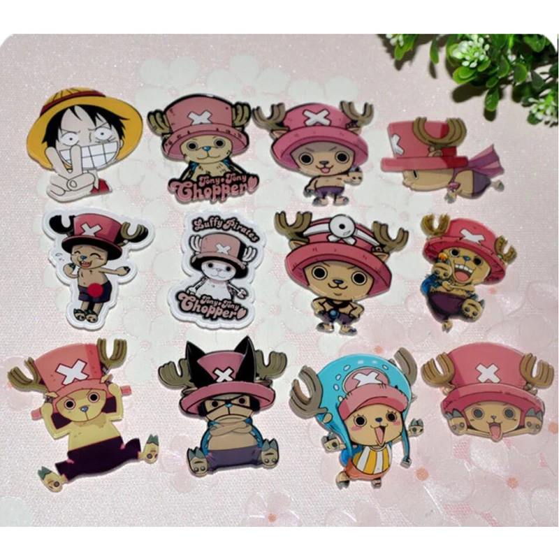 1 шт. Мультяшные Акриловые Броши одна штука Chopper Luffy Рюкзак Студенческие Одежда