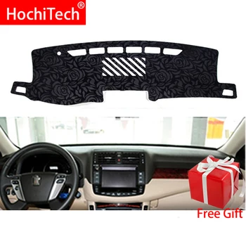 

Rose Pattern Non-slip Dashmat Dash Mat Dashboard Cover Pad Cover Carpet Car Sticker for Toyota crown 2010 2011 2012 Car Styling