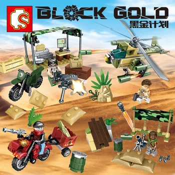 

SD Model Toy Compatible with SD11597-60 4 in 1 267Pcs Model Building Kits Toys Hobbies Building Model Blocks