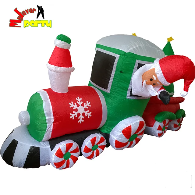 highest quality 8 ft 24m christmas led lighted inflatable train blow up airblow - Lighted Train Christmas Decoration highest quality 8 ft 24m christmas led lighted inflatable train blow up airblow - Lighted Train Christmas Decoration