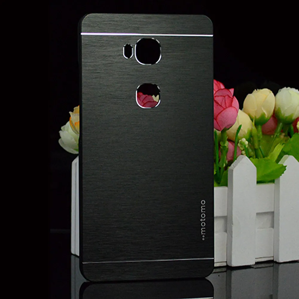 Для Huawei Honor 5X X5 GR5 2016 GR5W Kiw-L21 модные Motomo крацованный алюминий металл Пластик чехол