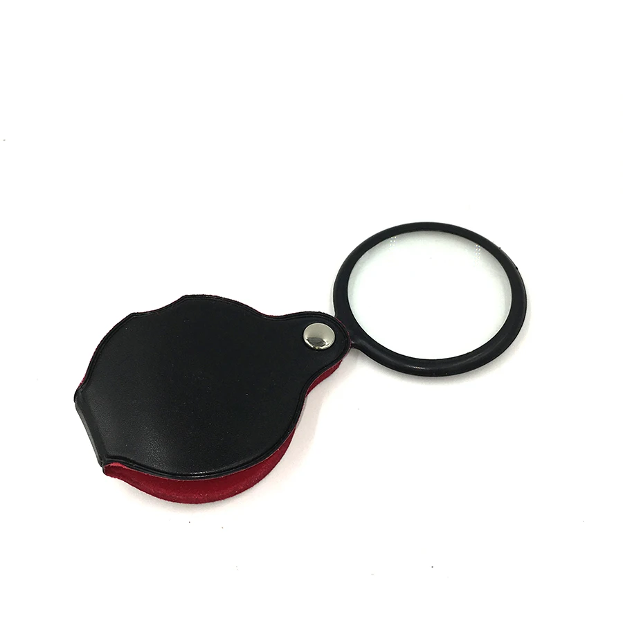 Portable 10x optical glass lens magnifying 50mm HD high powered magnifying glass to read without
