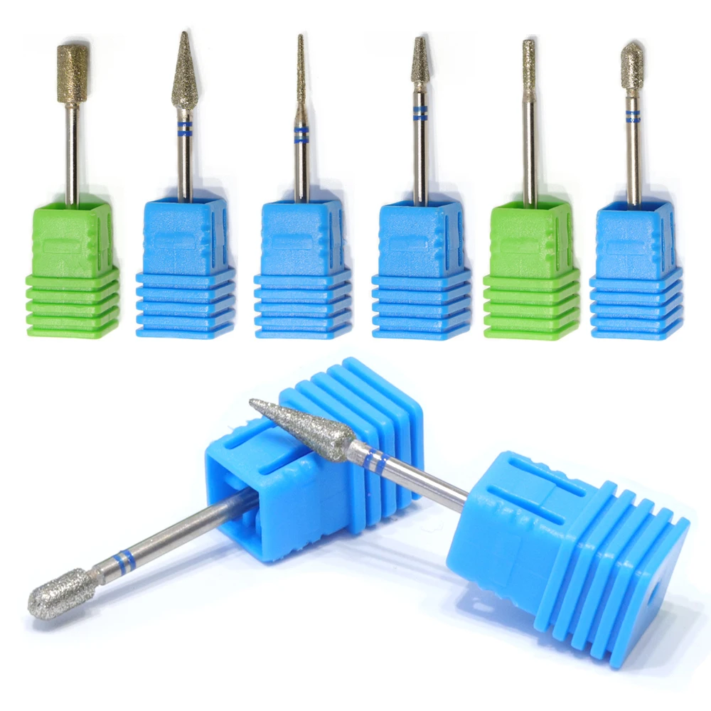 

1pcs Diamond Nail Drill Bits Milling Cutter Grinder Polish Rotary Burr Cuticle Clean Manicure Electric Accessories Tools BE056