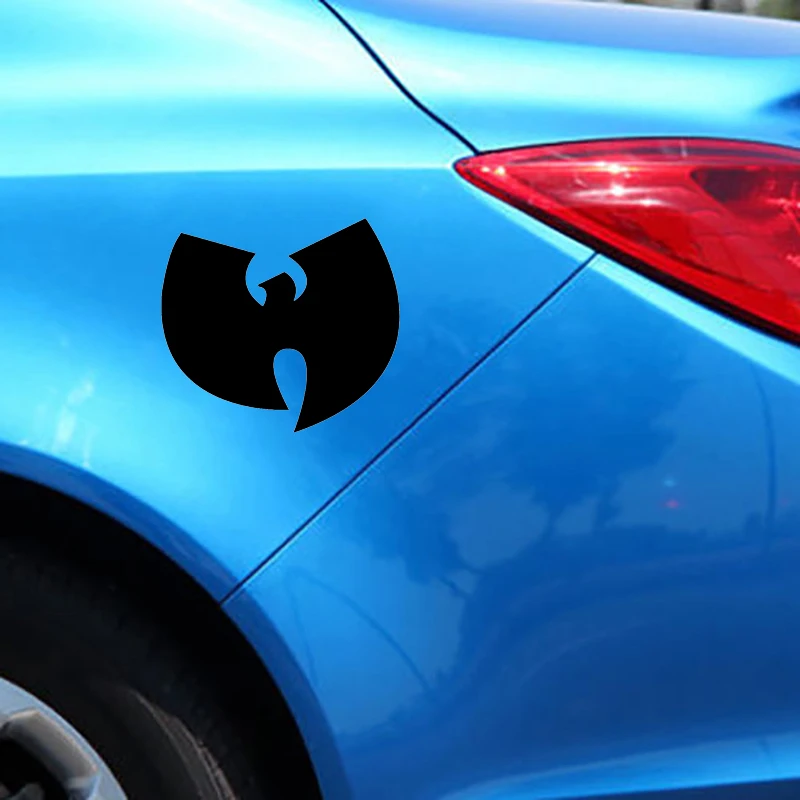 

16*14.4cm Wu Tang Clan Hip Hop Band Black Car Bumper Sticker Decal Cool Graphics Vinyl Car Wrap Car Styling