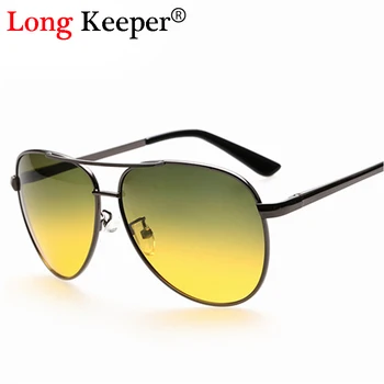 

Long Keeper Professional Day & Night vison Multifunction Men Polarized Goggles Glasses Reduce Glare Sunglasses Gafas de sol
