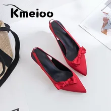 Kmeioo New Spring Summer Fashion Sexy Big Bow Pointed Toe High Heels Sandals Shoes Woman Ladies Wedding Party Pumps Dress Shoe Kmeioo New Spring Summer Fashion Sexy Big Bow Pointed Toe High Heels Sandals Shoes Woman Ladies Wedding Party Pumps Dress Shoe
