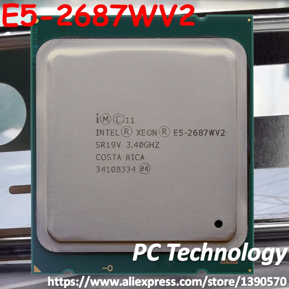Оригинальный процессор Intel Xeon E5-2687WV2 OEM версия ЦП 3 4 ГГц 25M 8 ядер 22 нм E5 2687W V2 LGA2011