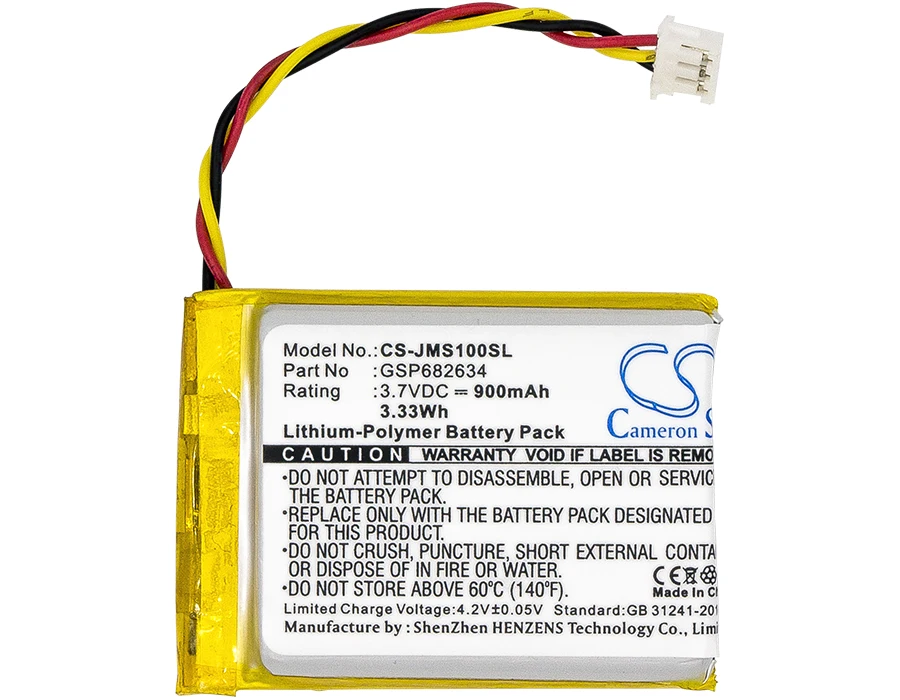 Аккумулятор Cameron Sino GSP682634 на 900 мА · ч для JBL Go Smart|cameron sino|battery forcameron sino battery |