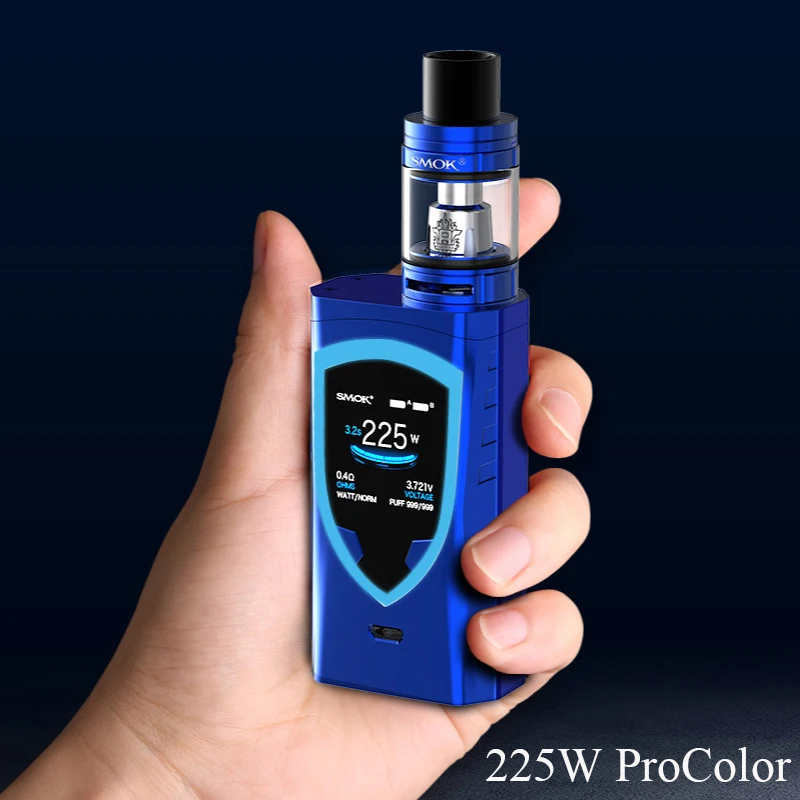 Electronic Cigarette SMOK Alien ProColor kit E Hookah Vape Vaporizer E Cigarette Box Mod 225W Mech Mod TFV8 Big Baby Tank S137
