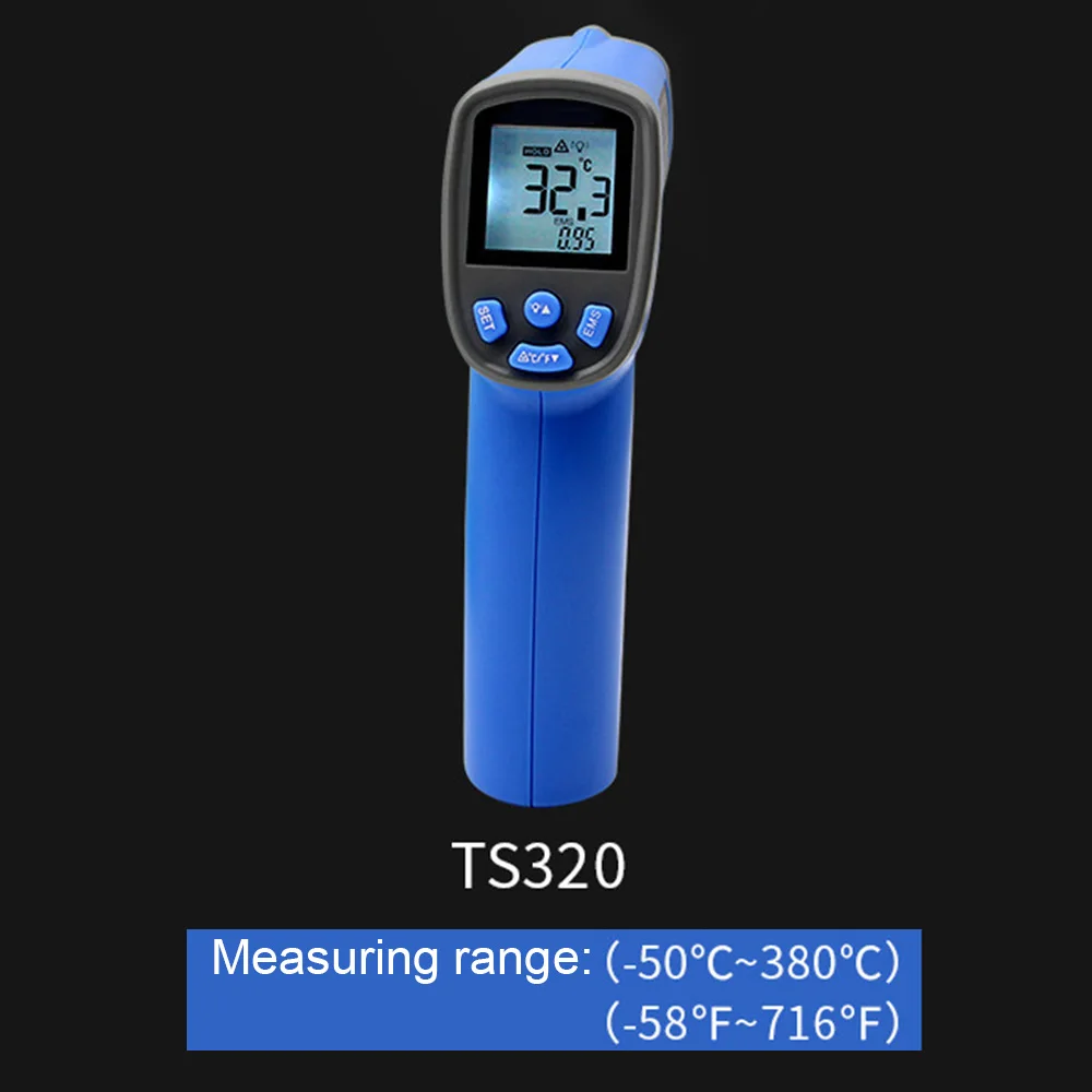 Бесконтактный лазерный ЖК-дисплей ИК инфракрасный цифровой C/F выбор поверхностный термометр пирометр Imager