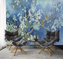 Custom 3d murals flowers and birds orchid TV background wall decoration painting wallpaper mural photo wallpaper Custom 3d murals flowers and birds orchid TV background wall decoration painting wallpaper mural photo wallpaper