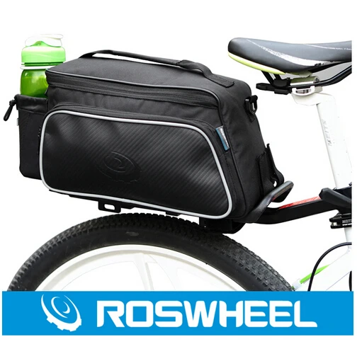 Высокое качество Roswheel велосипедный мешок углеродное волокно кожа навесная задняя велосипедная сумка седельная корзина сумка 10L корзины