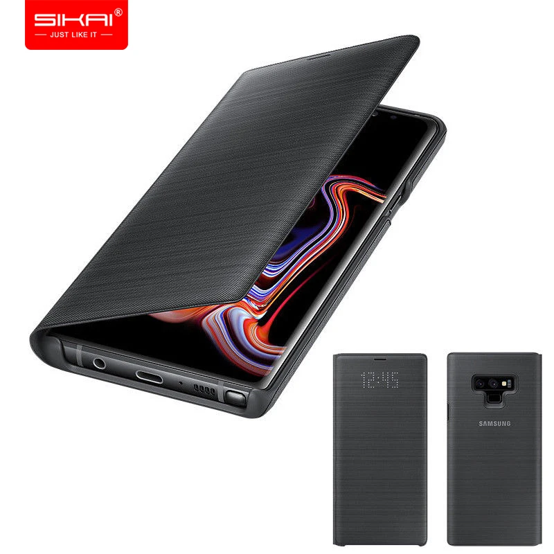 

100% Original Genuine For Samsung Galaxy Note 9 SM-N960 LED View Wallet Cover Flip Case For Samsung Note 9 EF-NN960 Card Case