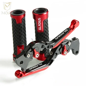 

Motorcycle CNC Adjustable Folding Brake Clutch Levers Handlebar Hand Grips For Suzuki SFV650 SFV 650 GLADIUS 2009-2015 2014