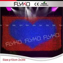 Лучшая семейная Светодиодная панель видео занавеска для концерта