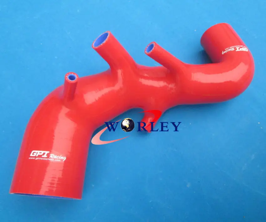 Красный Для SILICONE-INLET-INDUCTION-HOSE-BK-AUDI-TT-S3-SETA-LEON-1-8T-20V-BAM-APX-210-225HP - Цвет: Красный
