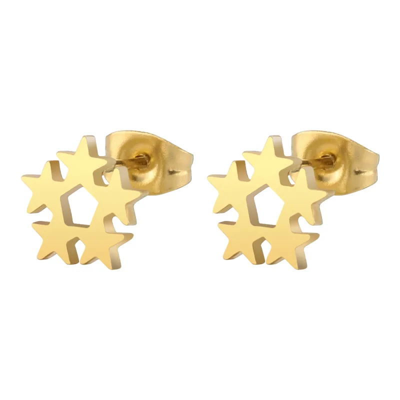 Titanium steel earrings