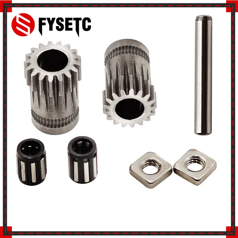 

1Set Prusa i3 MK2/MK3 3D Printer Part Cloned Btech Dual Gears DIY Prusa i3 Steel Pulleys Kit 3D Printer Gears Extrusion Wheel