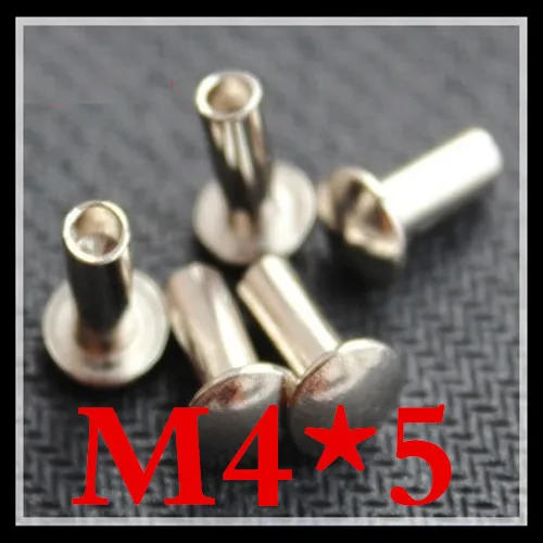 100 шт./лот высокое качество M4 * 5 ферменная головка половина полые заклепки сталь с