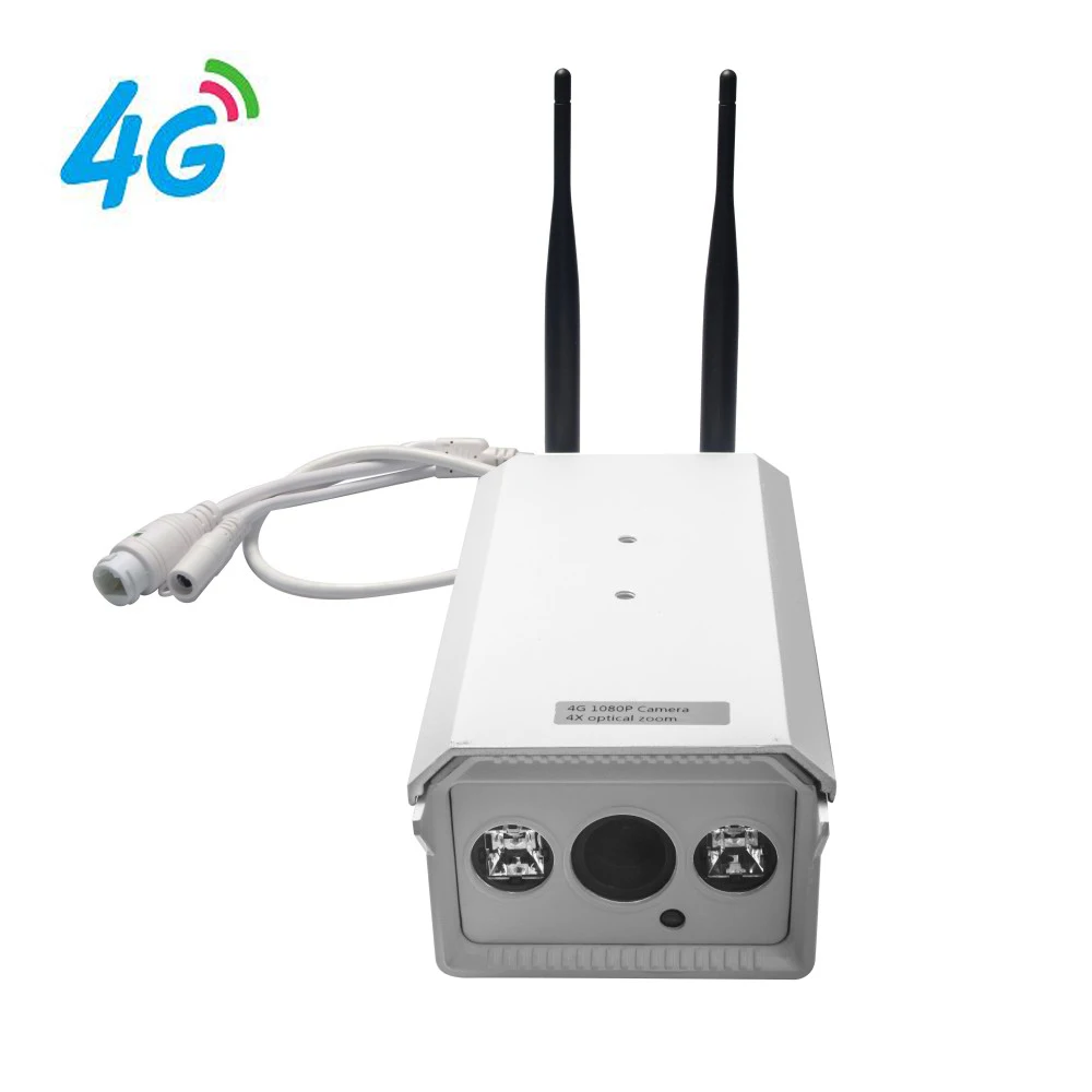 4G Mobile Bullet 1080P HD IP Camera with 4G FDD LTE Network Worldwide Free APP for