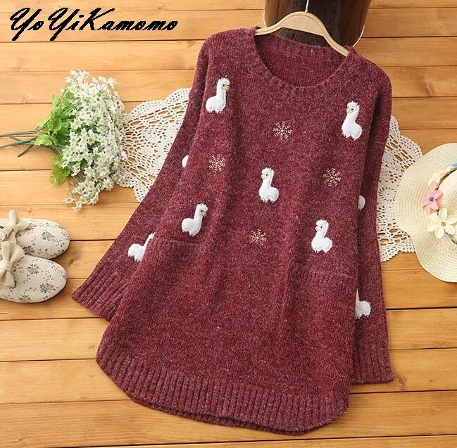 YoYiKamomo Winter Sweater Women 2018 New Japanese Mori
