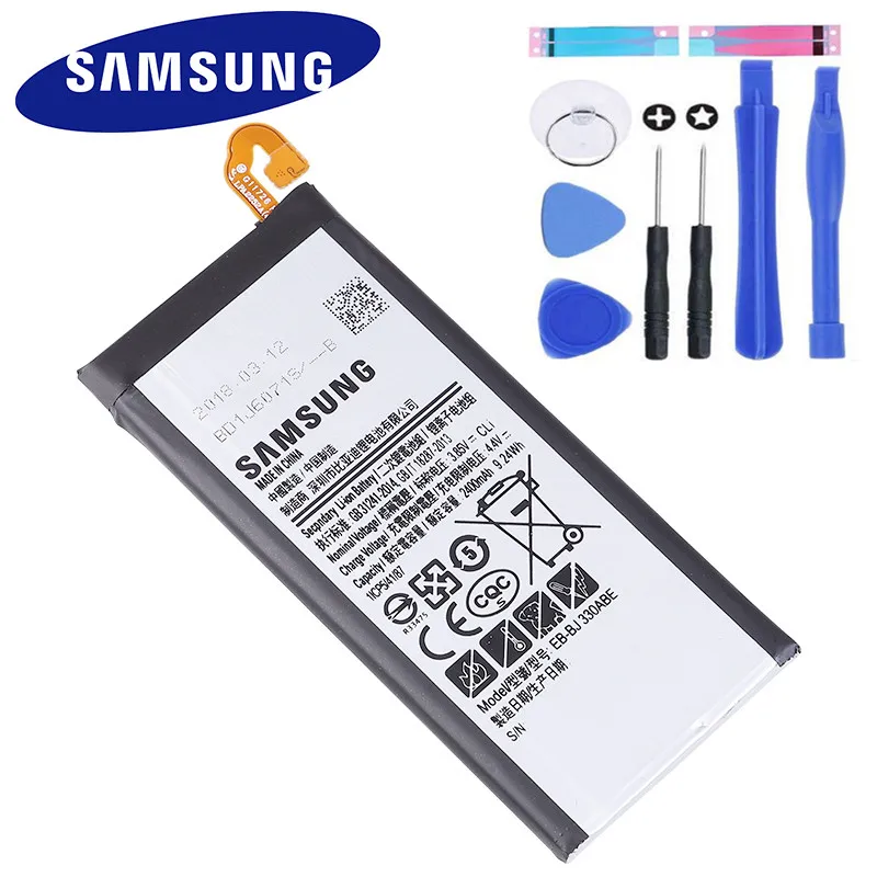 EB-BJ330ABE оригинальная замена телефон Батарея для Samsung Galaxy J3 2017 SM-J330 J3300 издание 2400