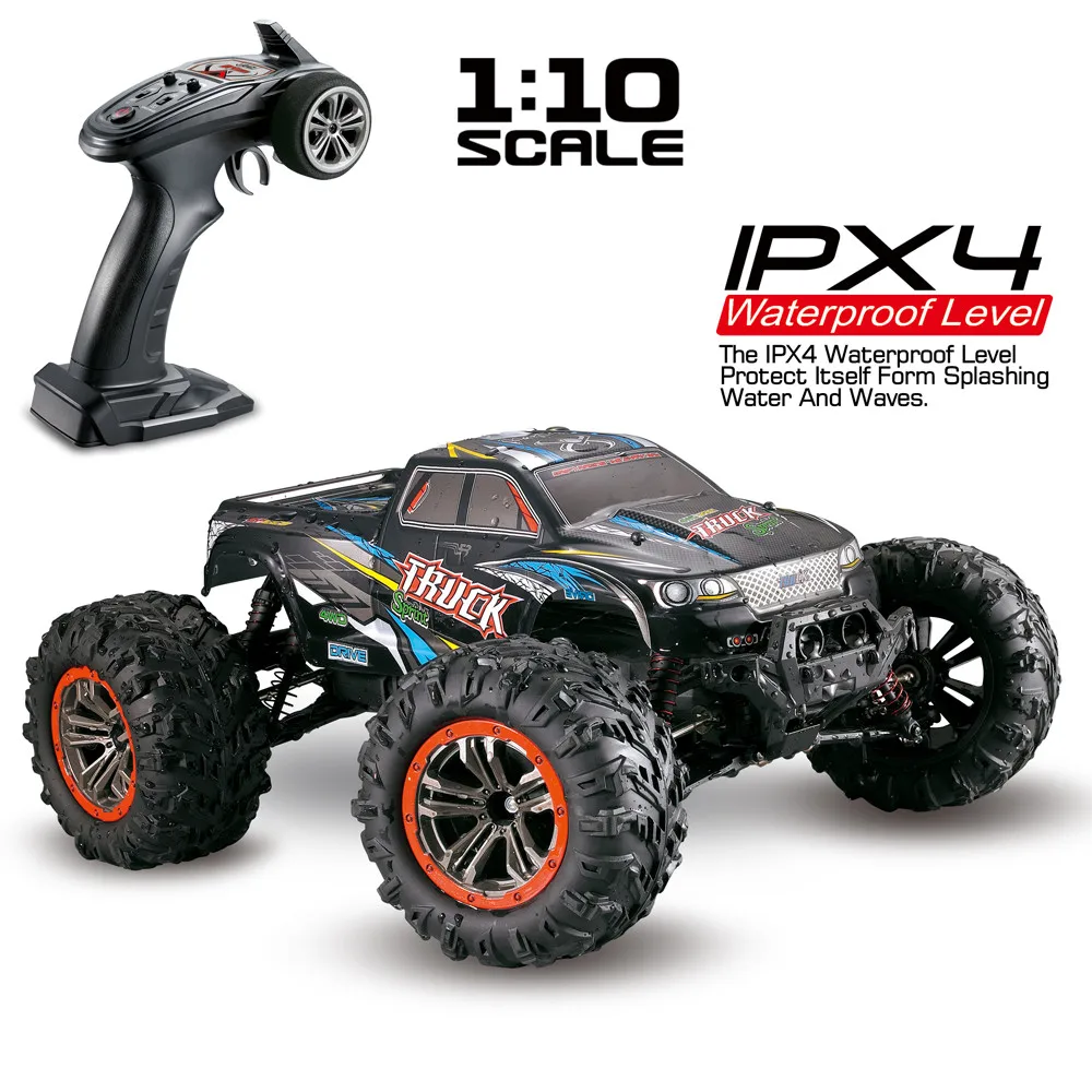 

Xinlehong 9125 1/10 2.4Ghz 4WD 46km/h High-Speed Radio Controlled Off-road Drift RC Car Anti-vibration Remote Control toy US Plu