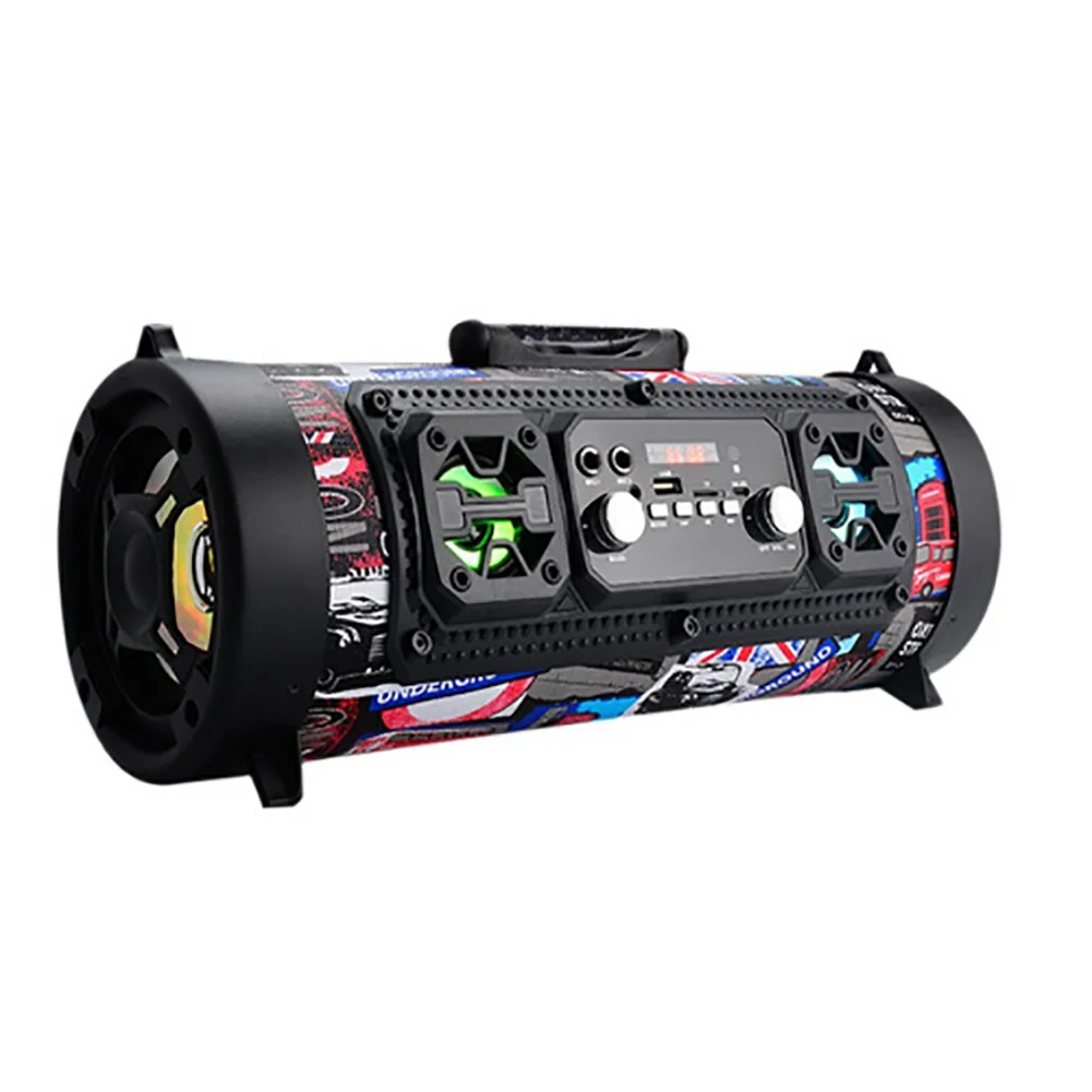 

Portable Speaker Column Bluetooth Speaker Outdoor Bicycle Stereo AUX Input USB Charging 15W Wireless Bluetooth Speaker FM Radio