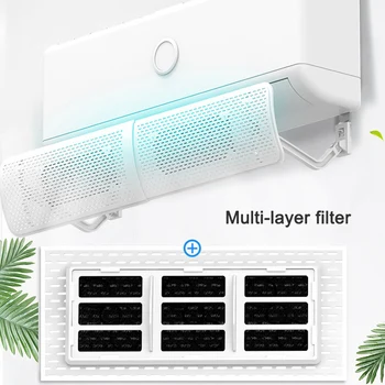 

Air Conditioner Deflector Cold Wind Shield Anti Direct Blowing Telescopic Baffle for Home Hotel ALI88