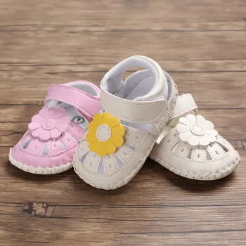 

New summer infant flower pattern toddler shoes girls first walking shoes casual hollow soft bottom comfortable non-slip shoes