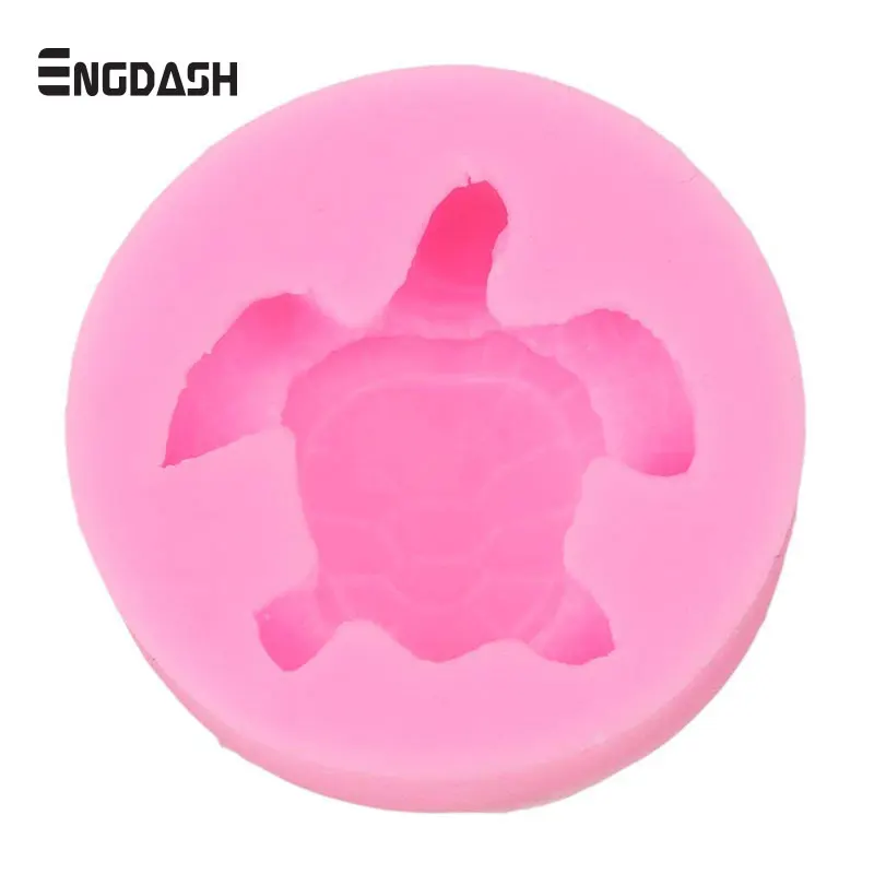 

ENGDASH 1pc Sea Turtle Shape 3D Silicone Mold Biscuit Cookies Tools Baking Molds Chocolate Mould Cake Decorations DIY