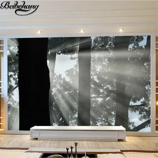 Beibehang carta da parati Personalizzata 3d foto murale foresta nera ... Beibehang carta da parati Personalizzata 3d foto murale foresta nera ...