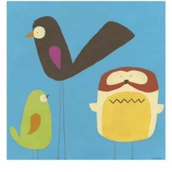 Feathered Friends IV Poster Print by June Erica Vess (13 x 19)