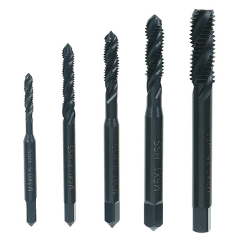 

5Pcs/lot High Quality HSS Machine Screw Thread Metric Plug Tap Drill Set M3 M4 M5 M6 M8
