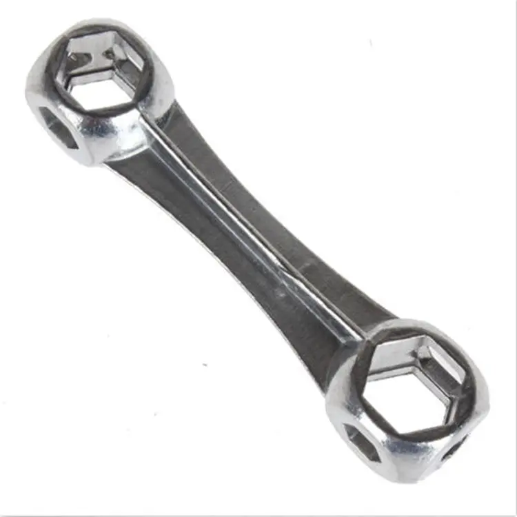 Galvanized Steel Hexagon Wrench Durable Bicycle Bike Repair Tool Bone Shape Hexagon Wrench