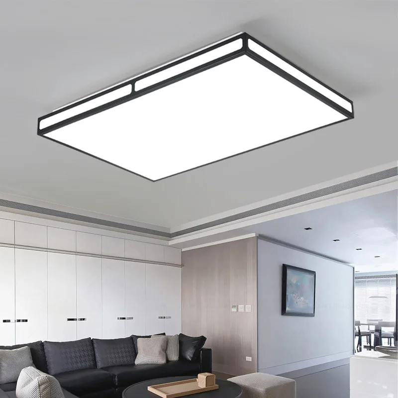 

TUDA LED Ceiling Lamp Nordic Living Room Bedroom Room Acrylic Ceiling Lamp Wrought Iron Ceiling Lamp 110V 220V