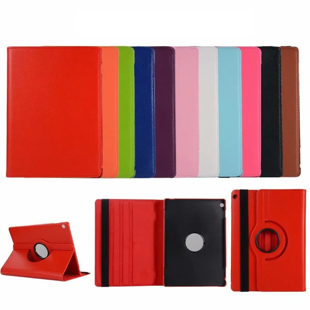 

For Huawei MediaPad M3 Lite 10 10.1 BAH-W09 BAH-AL00 BAH-L09 Rotation 360 Degree Rotating Litchi PU Leather Case