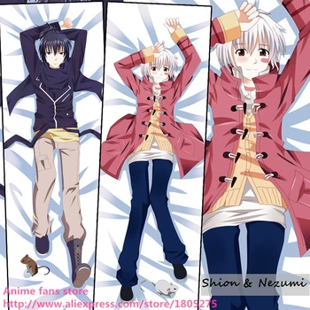

Cute Japanese Anime Pillowcase Future City NO 6 Shion & Nezumi BL Pillow Case decorative Hugging Body Bedding