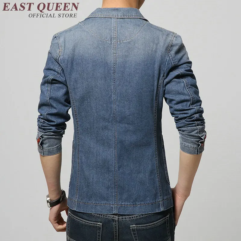 Denim blazer men male business wedding blazer for men christmas suit dress jacket latest coat pant designs KK2371