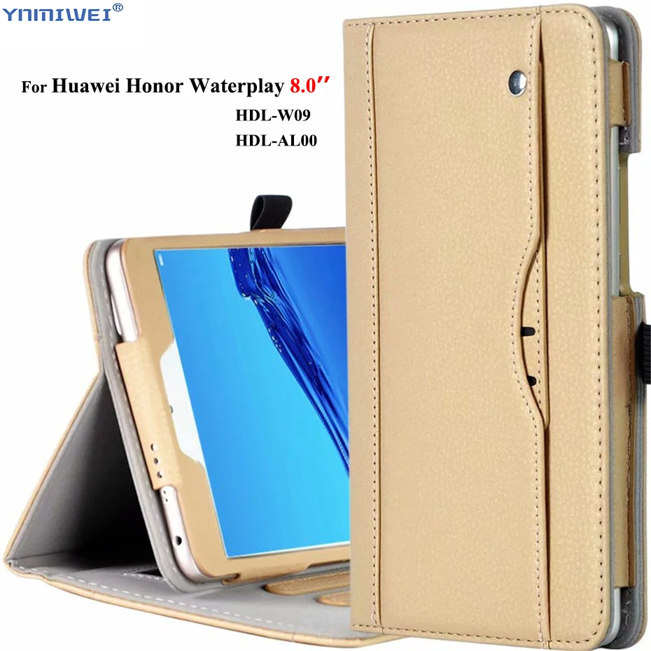 Для Huawei Honor Waterplay 8 0 ''Роскошный чехол из искусственной кожи для Water Play HDL W09/AL00