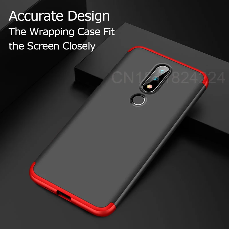 Phone Cases For Nokia 6.1 Plus Case Full Matte Back Cover For Nokia X6 2018 TA-1099 5.8 inch Bumper Shell Cover (3)